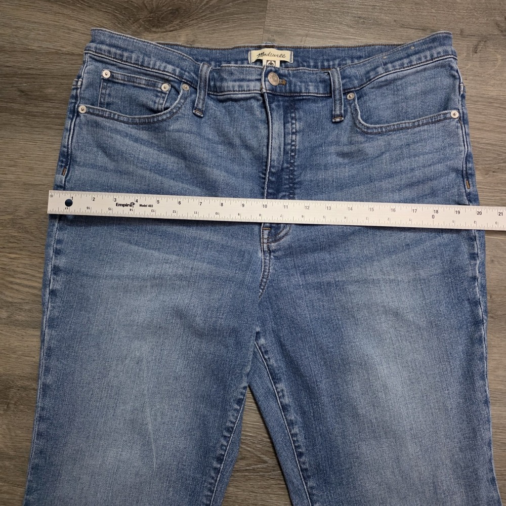 Madewell Skinny Flare Jeans 33 Medium Wash Stretch Denim Y2K Boho Festival - Picture 13 of 15